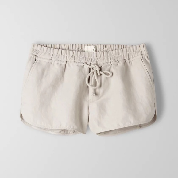 aritzia | habitus shorts | linen blend | light grey purple - Picture 7 of 7